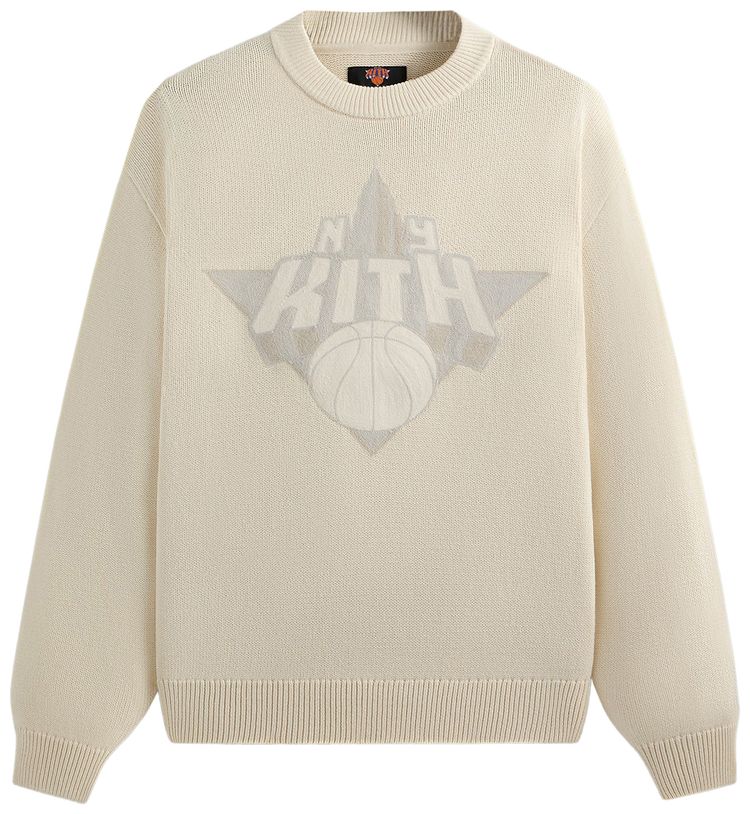 Kith For The New York Knicks Empire Lewis Sweater Sandrift