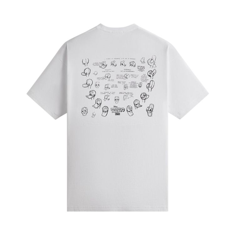 Kith x Disney Donald Duck Sketch Vintage Tee White