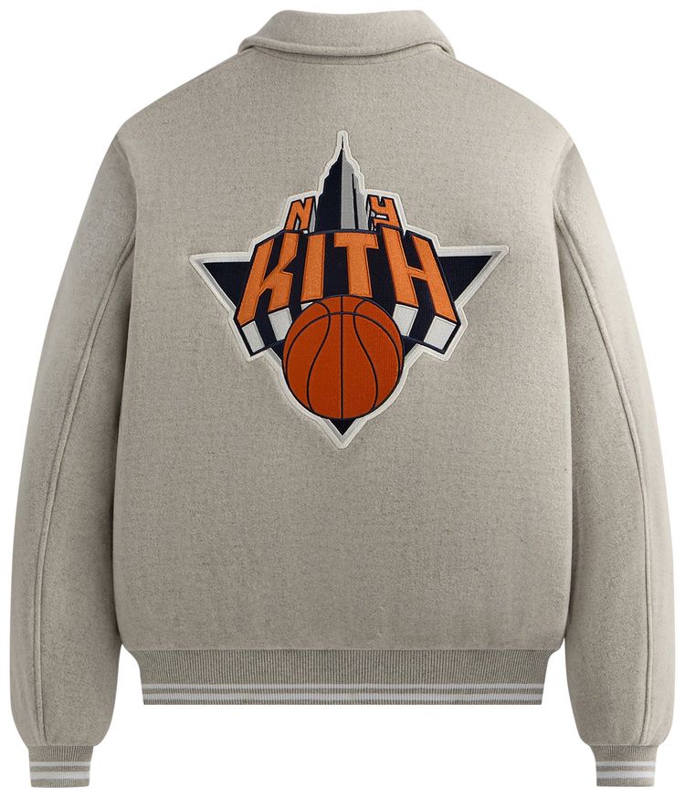 Buy Kith For The New York Knicks Empire Wool Coaches Jacket 'Light