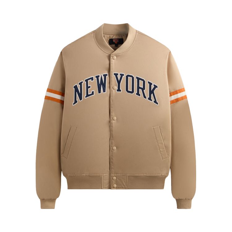 Kith For The New York Knicks Wings Satin Bomber Jacket Stock