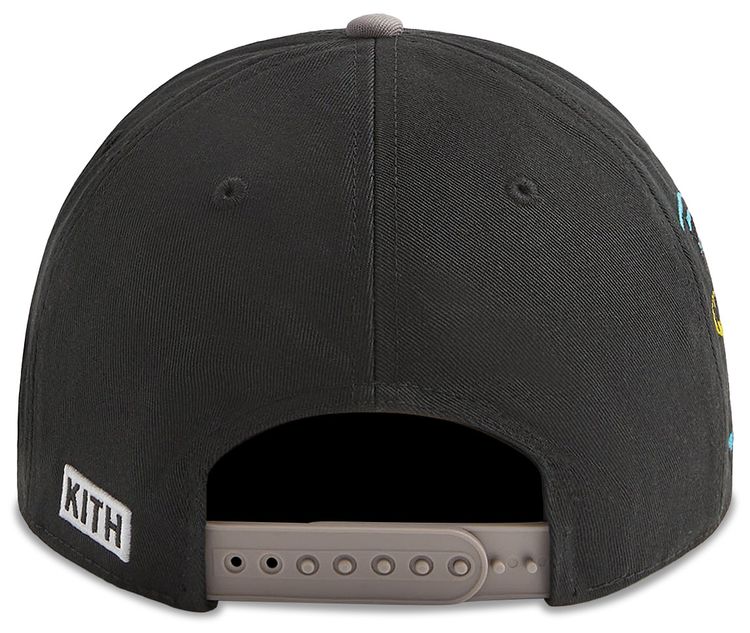 Kith x Batman Twill Two Tone Pinch Crown Snapback Black
