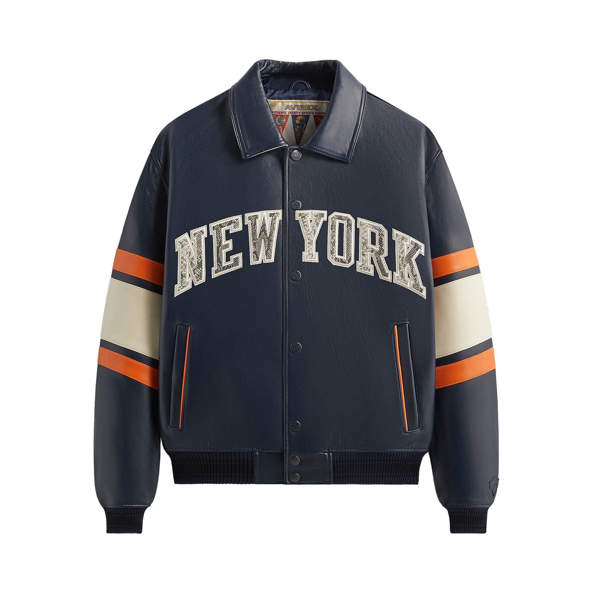 Buy Kith & AVIREX For The New York Knicks Legend Jacket 'Navy