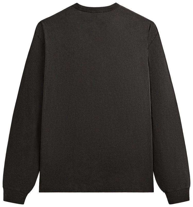 Kith x Batman Logo Vintage Long Sleeve Tee Black