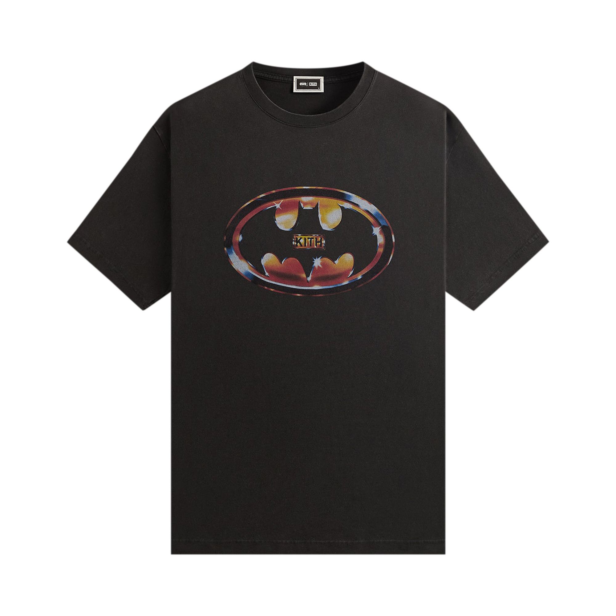Buy Kith x Batman Logo Vintage Tee 'Black' - KHM032794 001