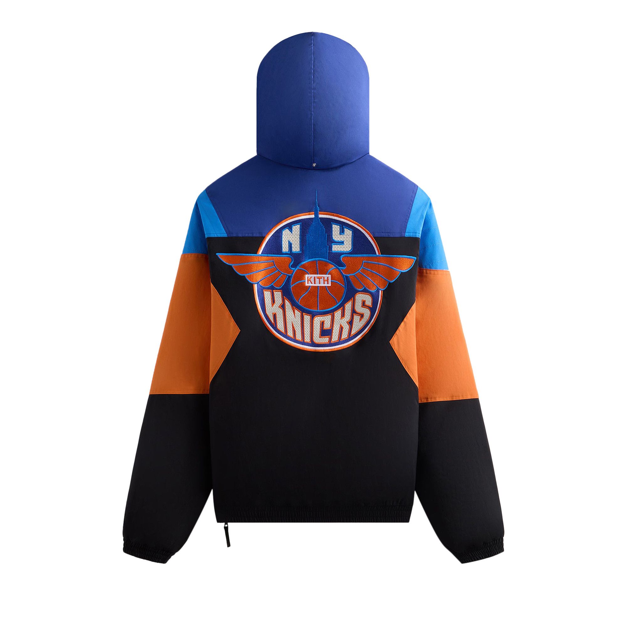 Buy Kith For The New York Knicks Wings Quarter Zip Anorak 'Black