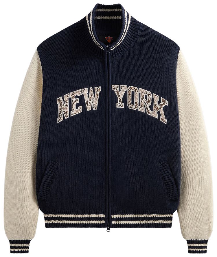 Kith For The New York Knicks Wyona Full Zip Sweater Nocturnal
