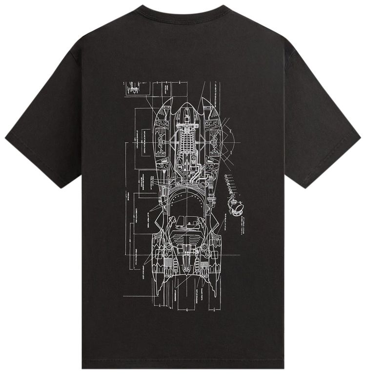 Kith x Batman Schematics Vintage Tee Black