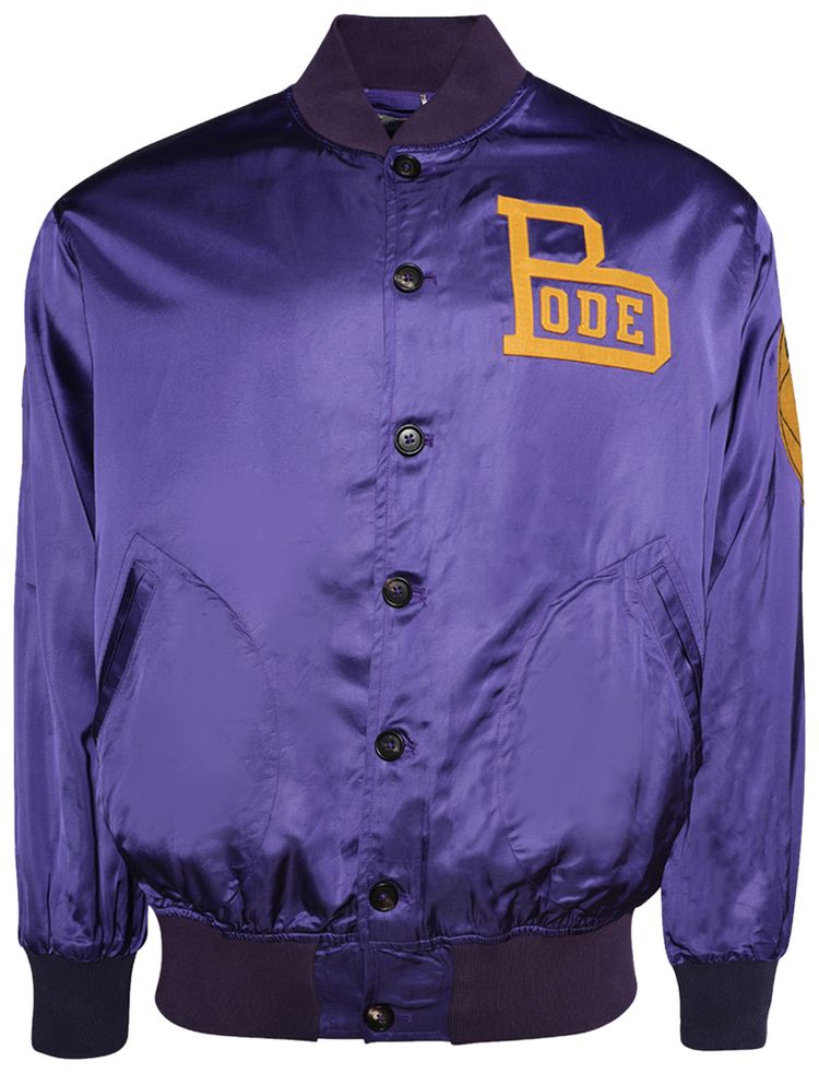 Bode Athletes Rally Jacket PurpleMulticolor