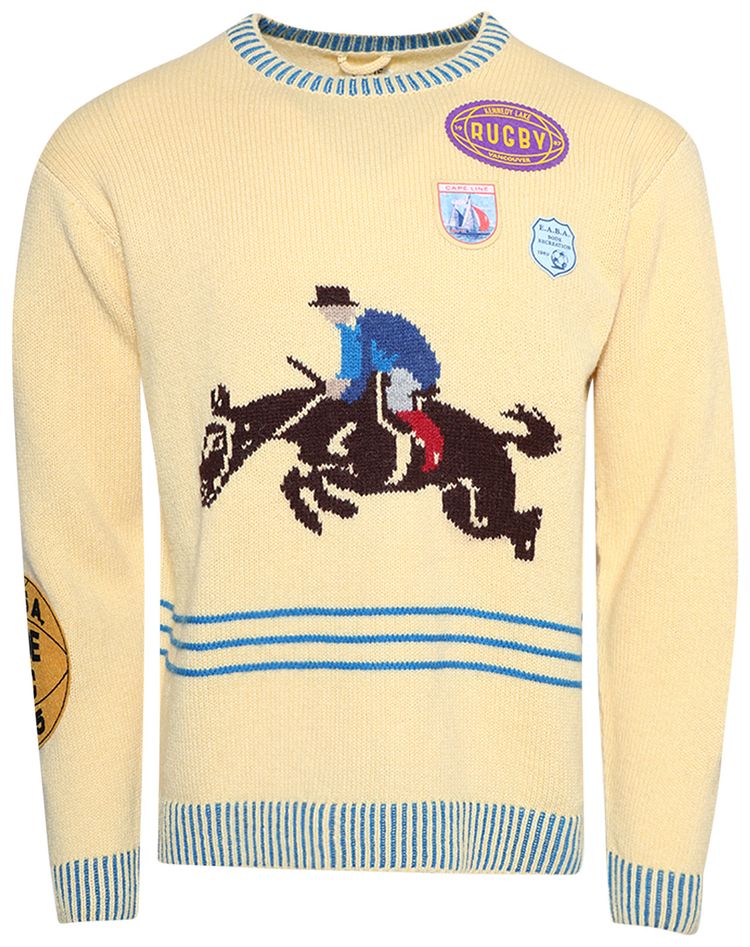 Bode Jockey Sweater Yellw