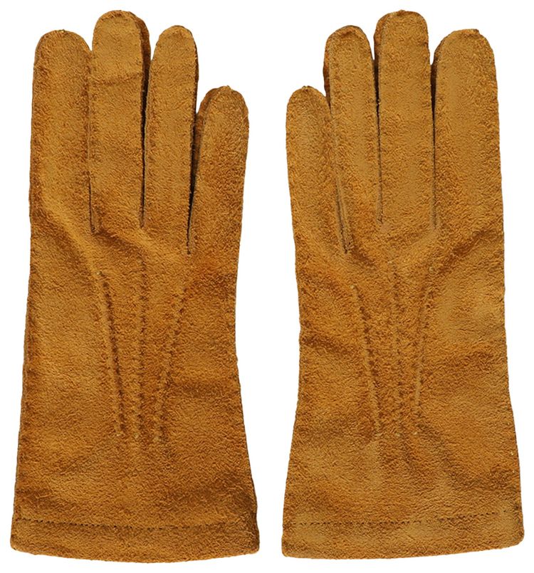 Miu Miu Ochre Suede Gloves Ocra