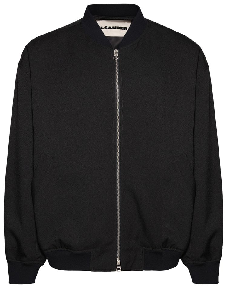 Jil Sander Oversized Zip Up Jacket Midnight