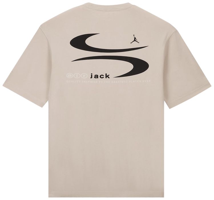 Air Jordan x Travis Scott Logo Tee Light Bone