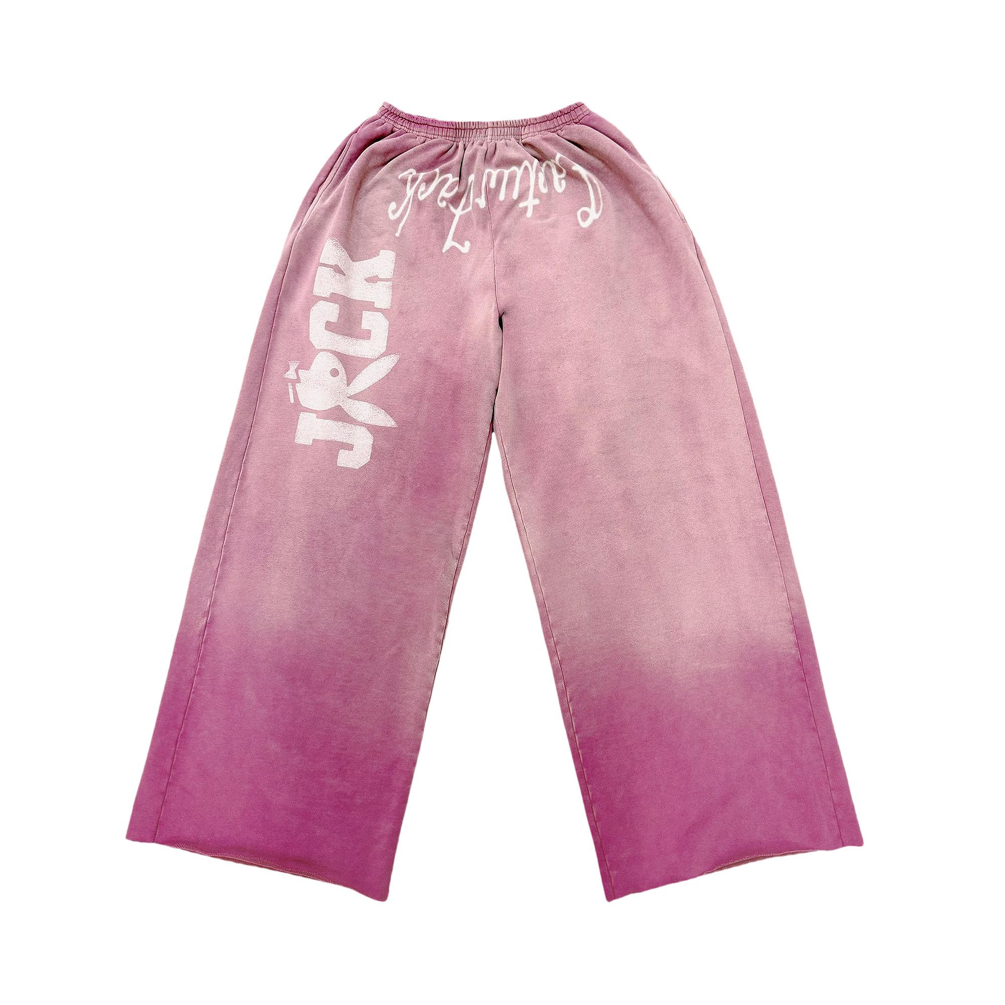 Buy Cactus Jack by Travis Scott x Playboy Sweatpants 'Pink