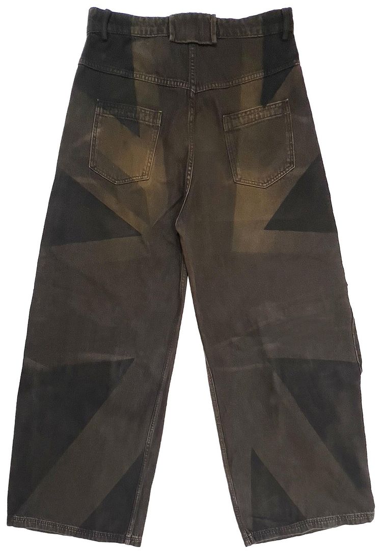 Cactus Jack by Travis Scott x MOWALOLA Union Jack Jeans Black