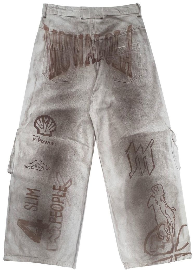 Cactus Jack by Travis Scott x MOWALOLA Logo Trousers Ash