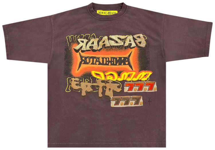 Cactus Jack by Travis Scott x Cactus Plant Flea Market Bazaar Tee Maroon