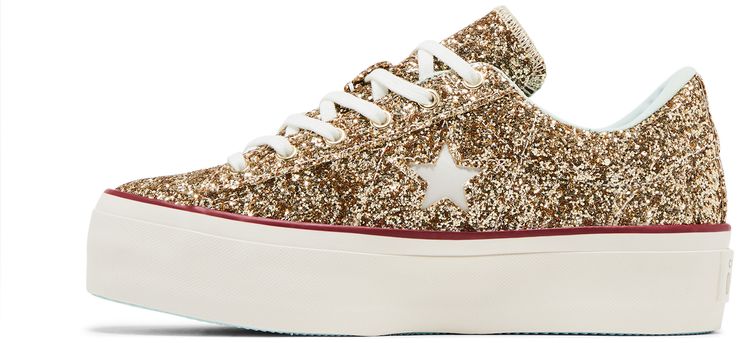 Converse Chiara Ferragni x Wmns One Star Platform Ox Gold Glacier Blue