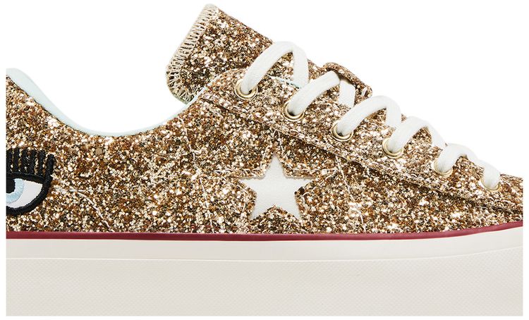 Converse Chiara Ferragni x Wmns One Star Platform Ox Gold Glacier Blue
