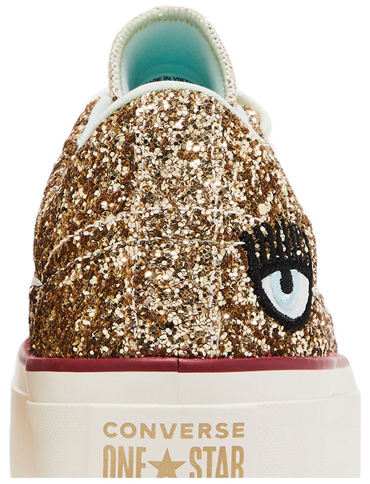 Converse Chiara Ferragni x Wmns One Star Platform Ox Gold Glacier Blue