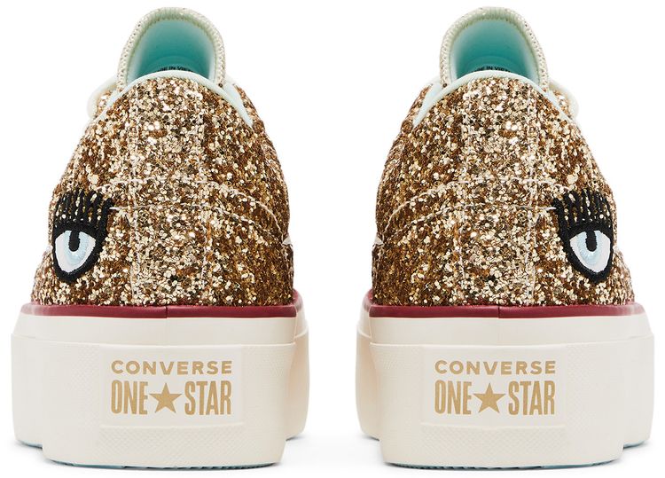 Converse Chiara Ferragni x Wmns One Star Platform Ox Gold Glacier Blue