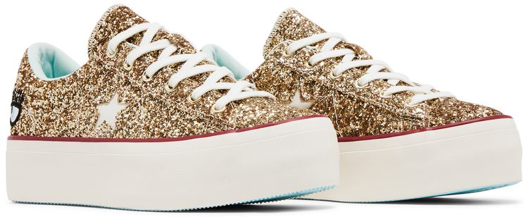 Converse Chiara Ferragni x Wmns One Star Platform Ox Gold Glacier Blue