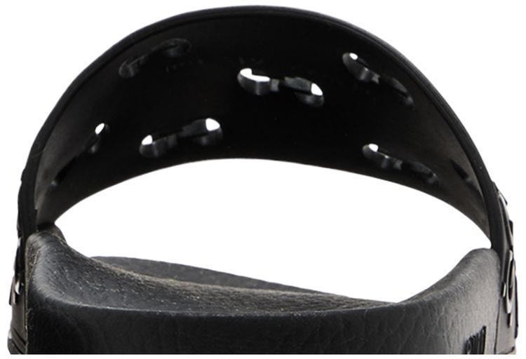 Gucci Wmns Rubber GG Slide Black