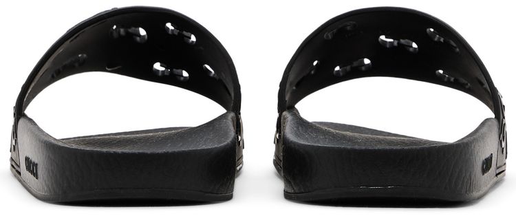 Gucci Wmns Rubber GG Slide Black