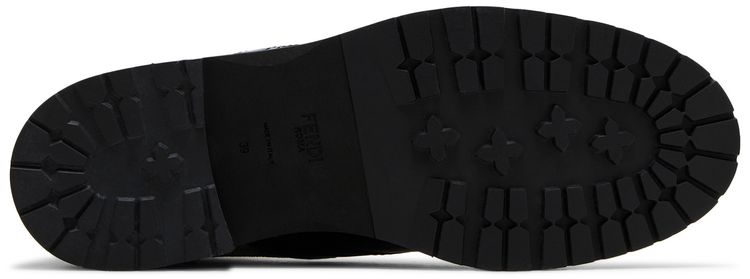 Fendi Wmns FF Rockoko Biker Boot Black Checkerboard