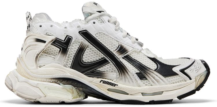 Balenciaga Runner Sneaker Gradient   White Black