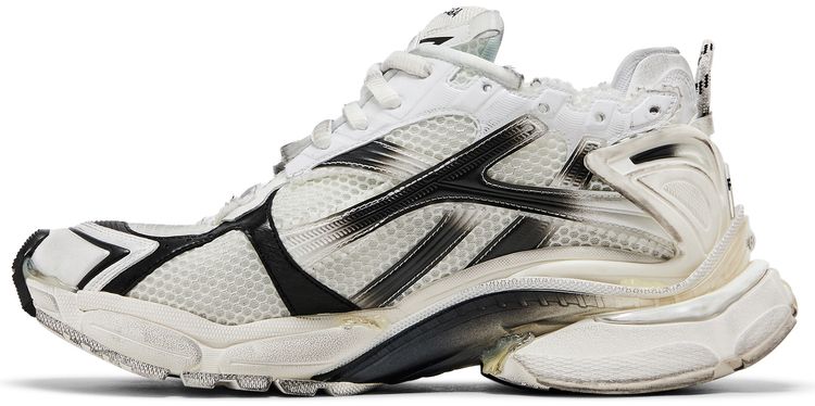 Balenciaga Runner Sneaker Gradient   White Black