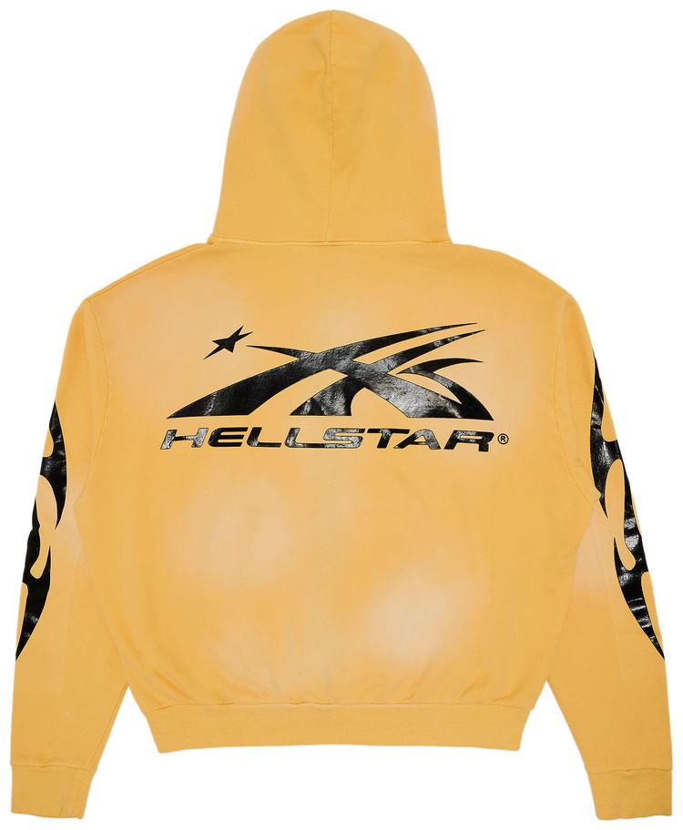 Hellstar Sports Zip Up Sweatshirt Yellow