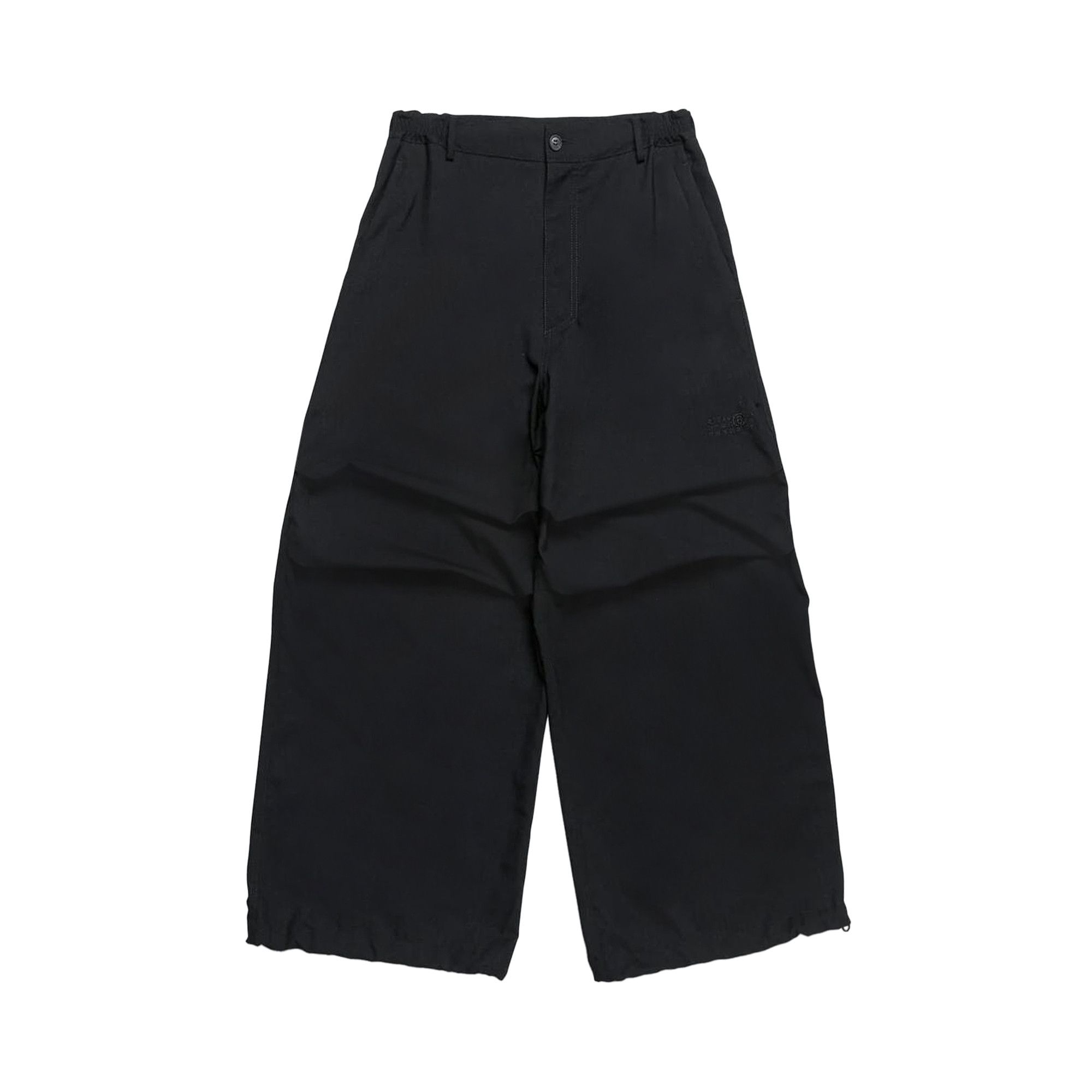 Buy MM6 Maison Margiela Tailoring Wool Canvas Pants 'Black