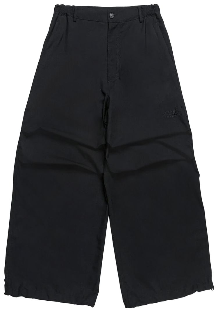 MM6 Maison Margiela Tailoring Wool Canvas Pants Black