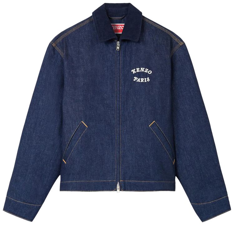 Kenzo Verdy Padded Workwear Jacket Rinse Denim