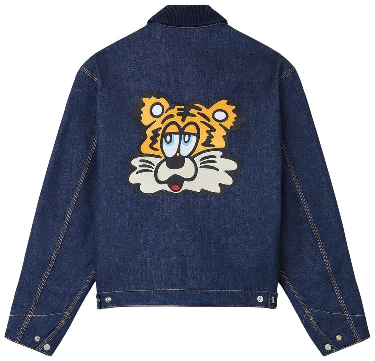 Kenzo Verdy Padded Workwear Jacket Rinse Denim