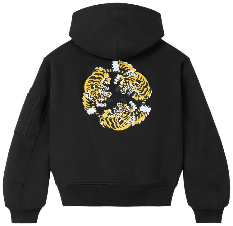 Kenzo Verdy Embroidered Bomber Jacket Black