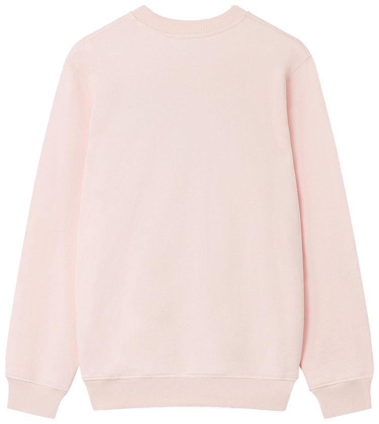 Casablanca Stacked Logo Chenille Embroidered Sweatshirt Pale Pink
