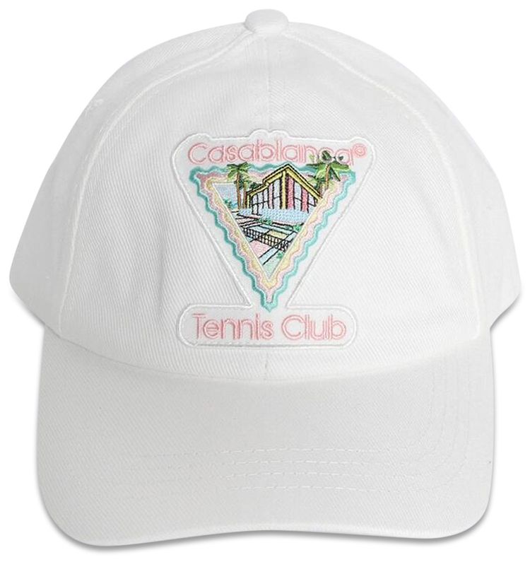 Casablanca Maison De Reve Embroidered Patch Cap White