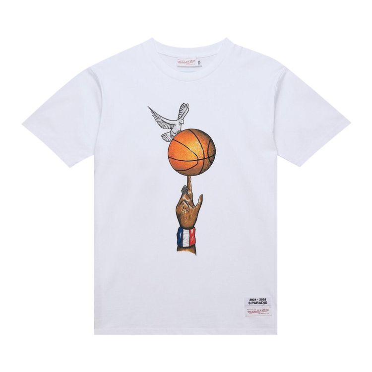 3PARADIS x NBA Heavyweight Graphic Ball Tee White