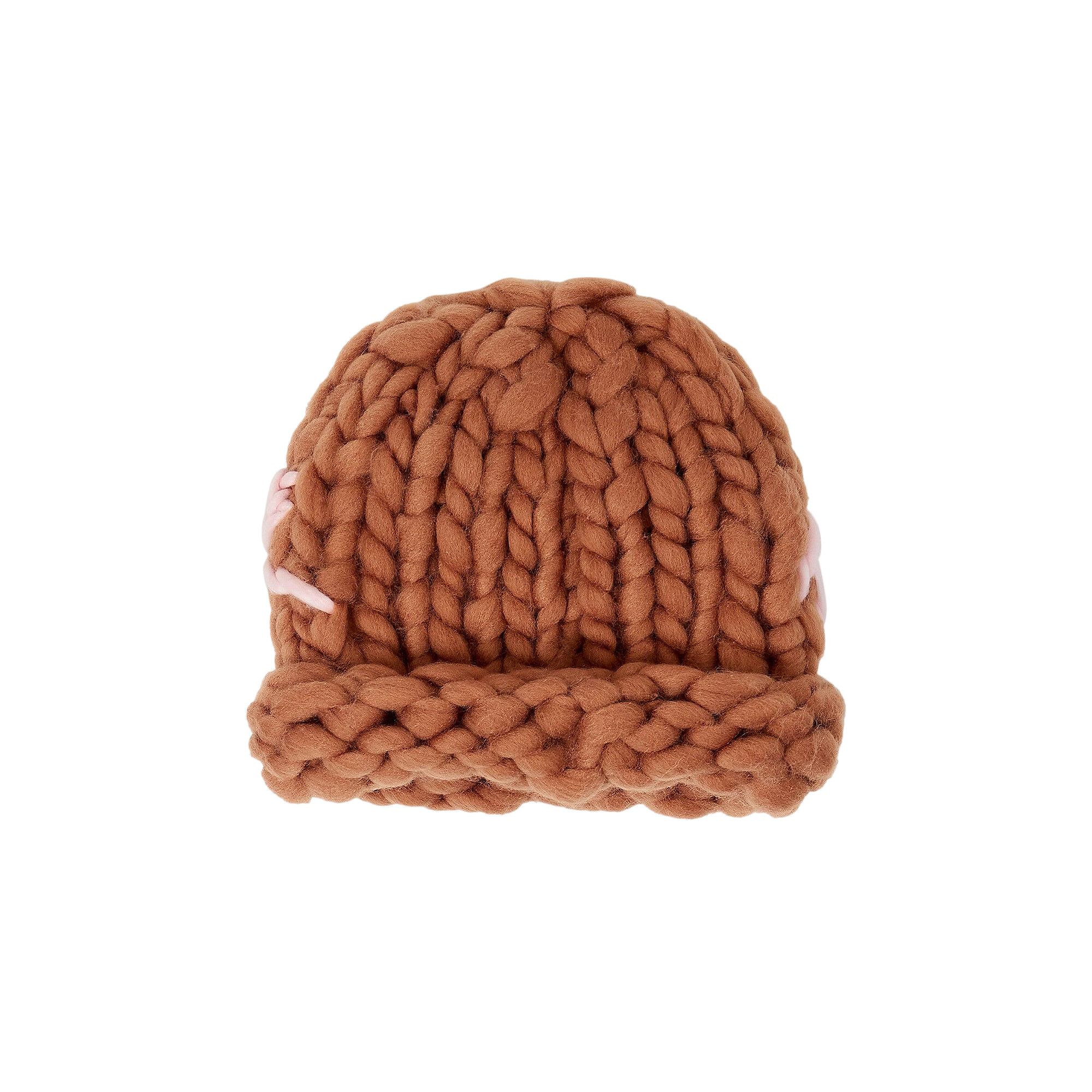 Buy KidSuper Chunky Knit Beanie 'Light Brown' - AW24 HDW 06 1279