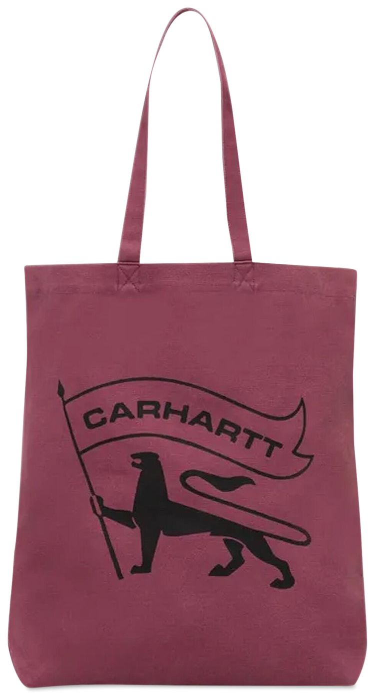 Carhartt WIP Stamp Tote Bag Dusty FuchsiaBlack