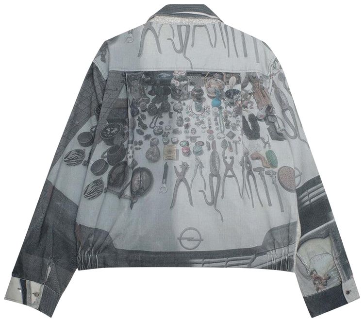 Jungles Yard Sale Trucker Jacket Printed Corduroy