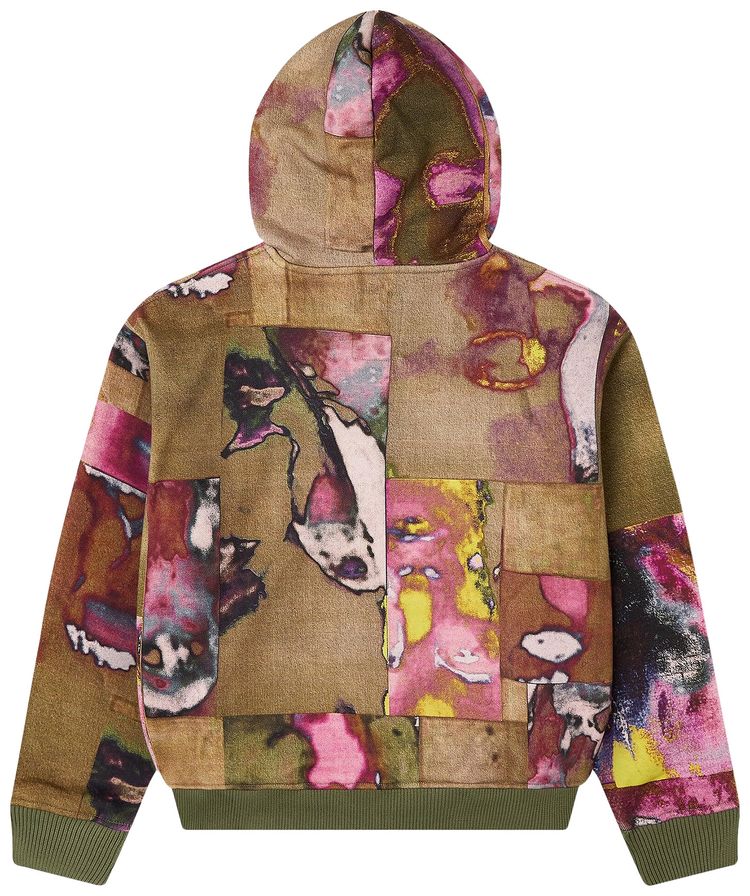 KidSuper Face Collage Heavyweight Zip Up Hoodie Multicolor