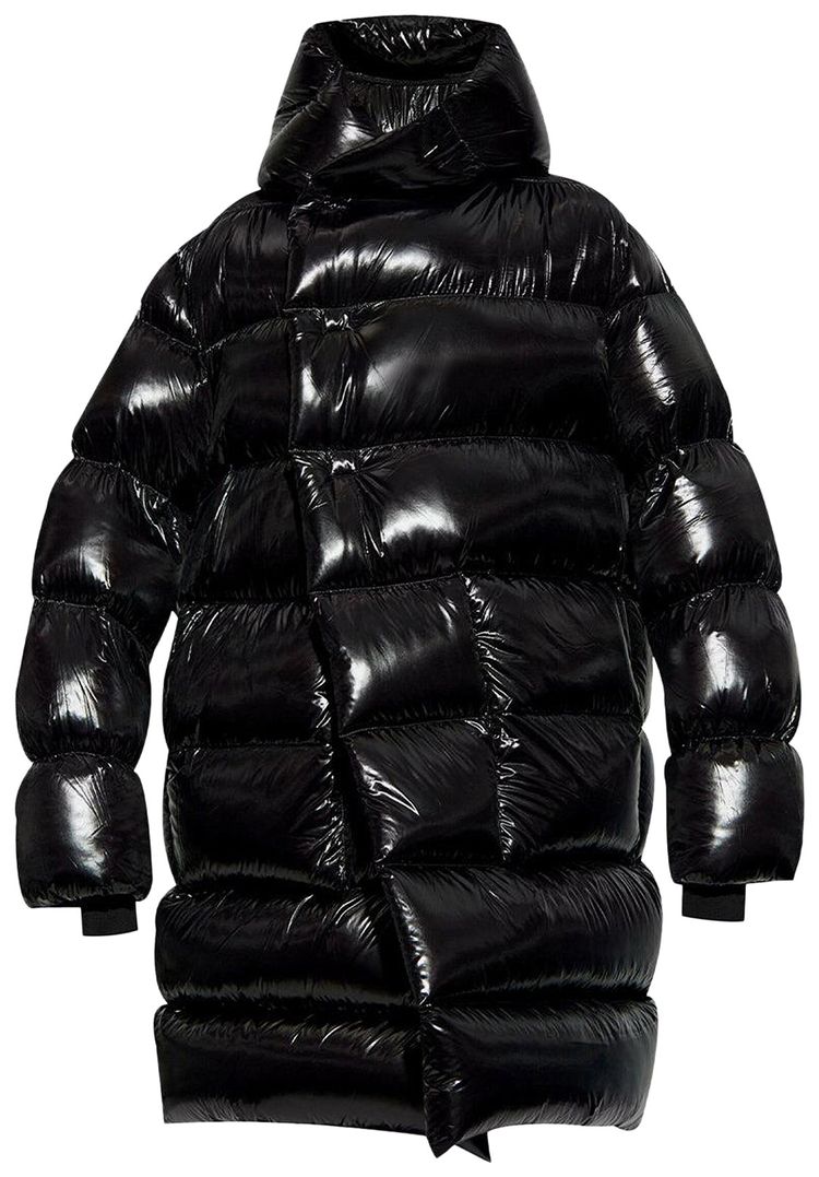 Rick Owens Hooded Padded Coat Black
