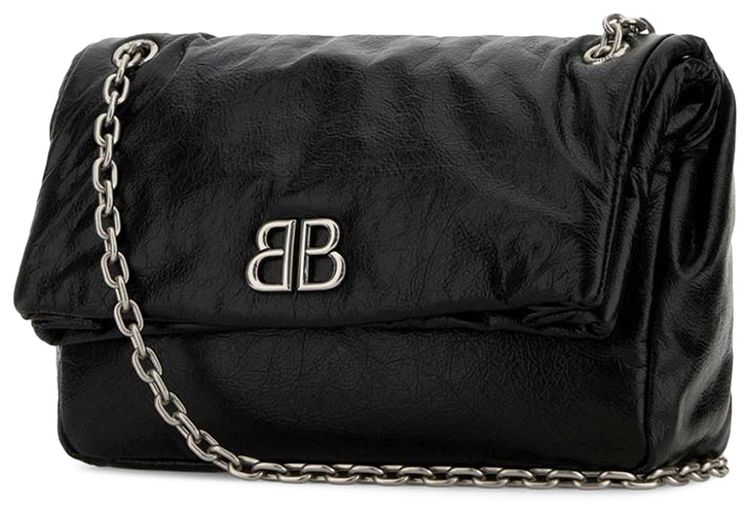 Balenciaga Monaco Chain Bag Black