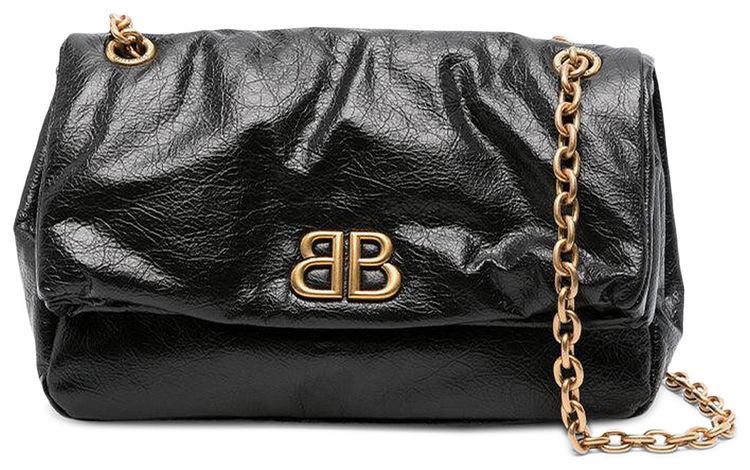 Balenciaga Monaco Chain Bag Black