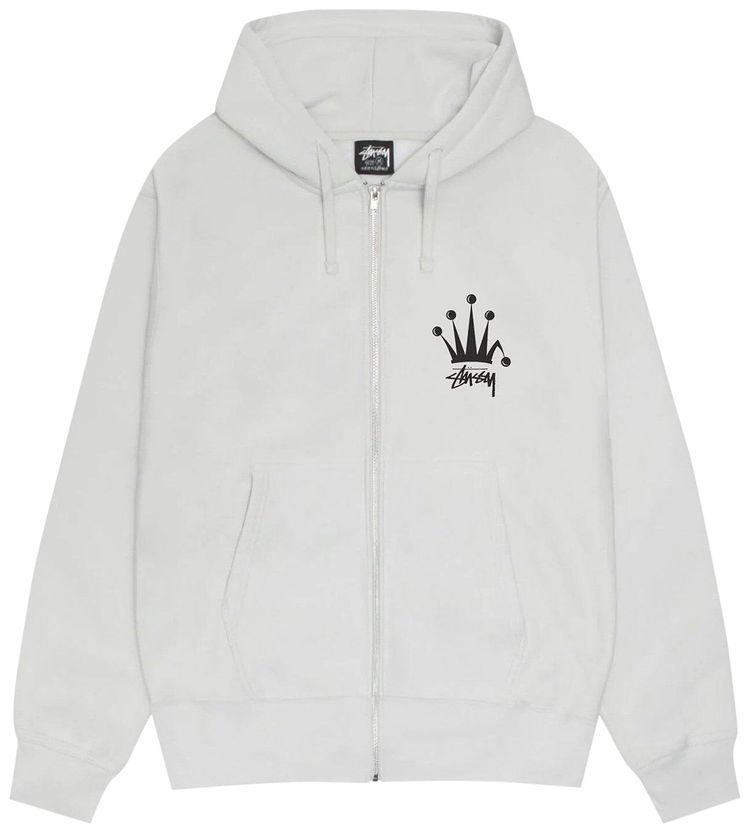 Stussy Regal Crown Zip Hoodie Fog