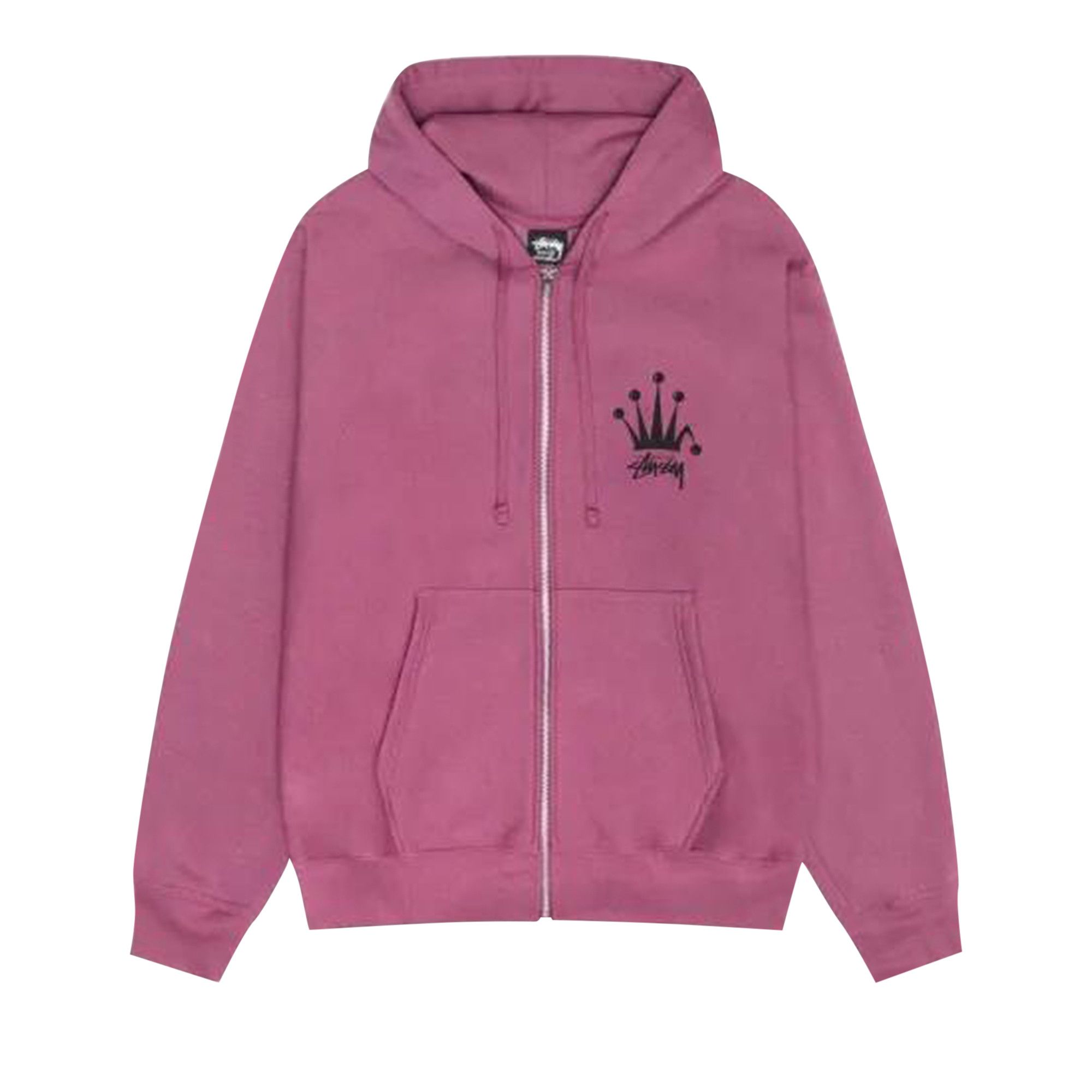 Buy Stussy Regal Crown Zip Hoodie 'Berry' - 1975002 BERR | GOAT