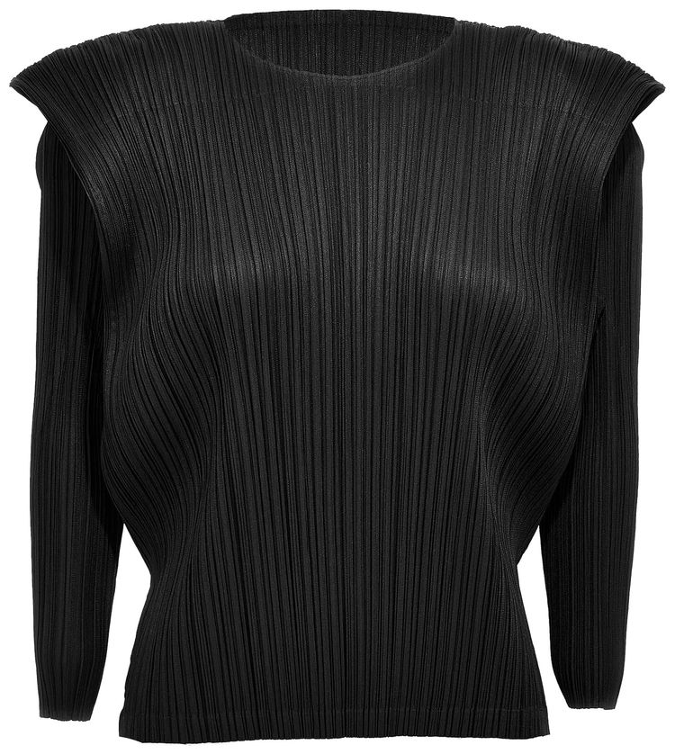 Pleats Please Issey Miyake MC September Shirt Black