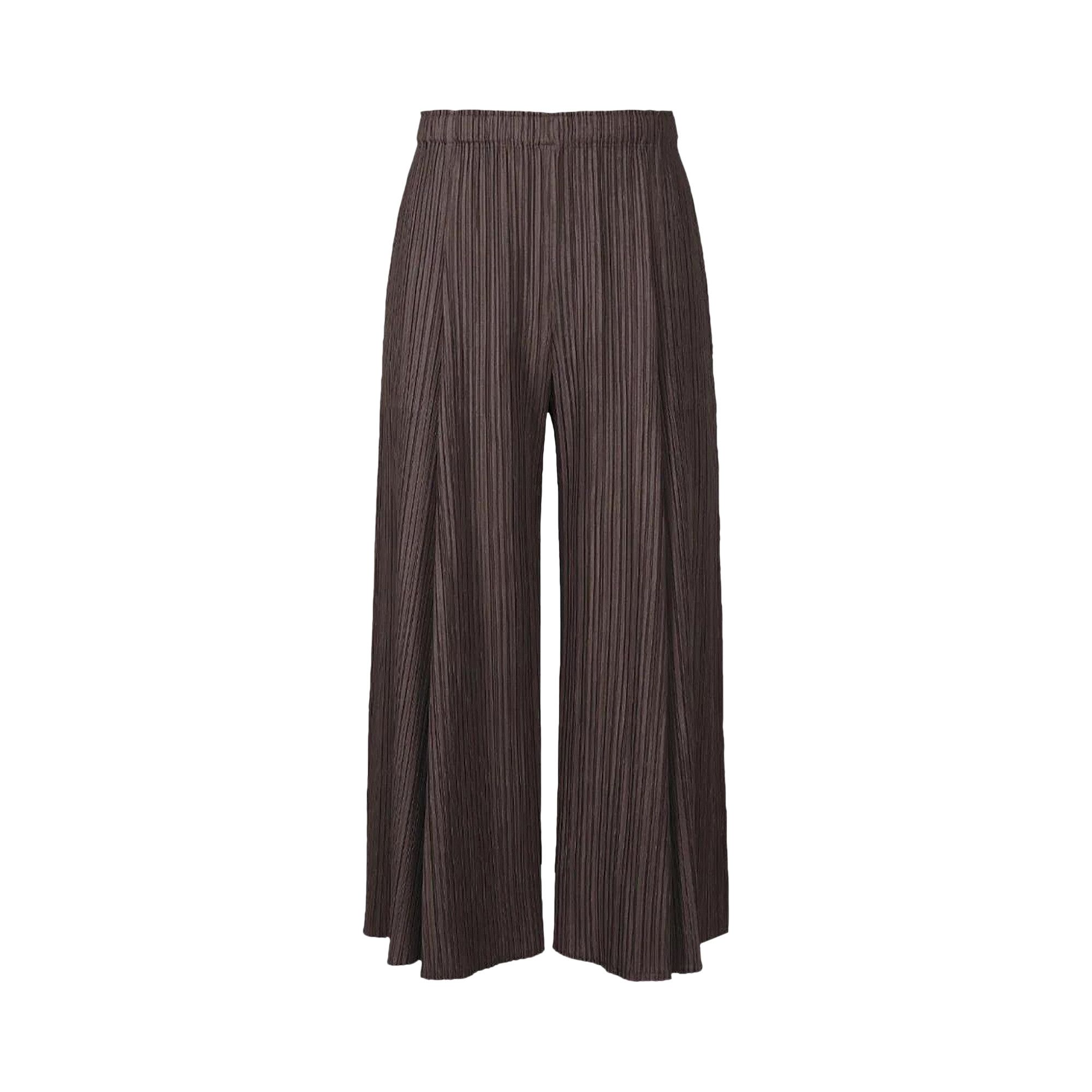 PLEATS PLEASE メロウフリツハンツ PP48JF284 49 Buy Pleats Please Issey Miyake Mellow Pleats Pants 'Dark